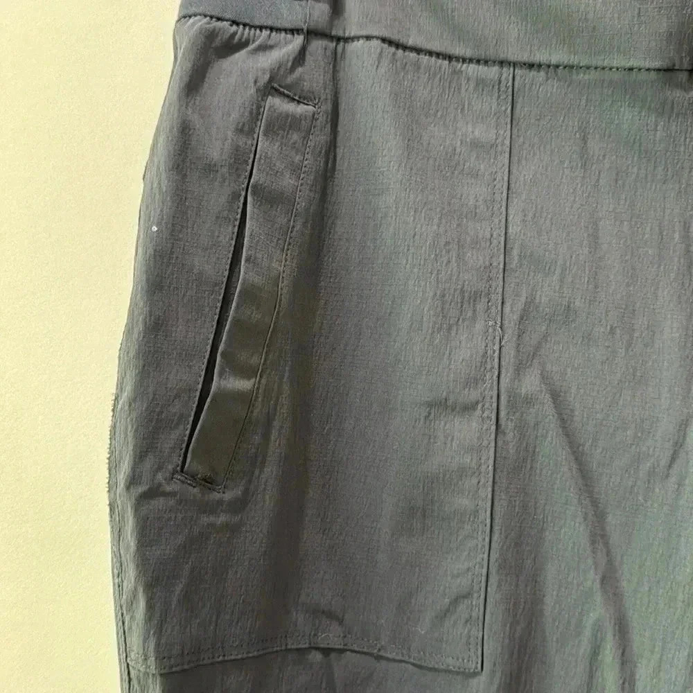 Vina Nylon Pants W/ Drawstring Ankle Size M, Color Flint Gray - Picture 3 of 12